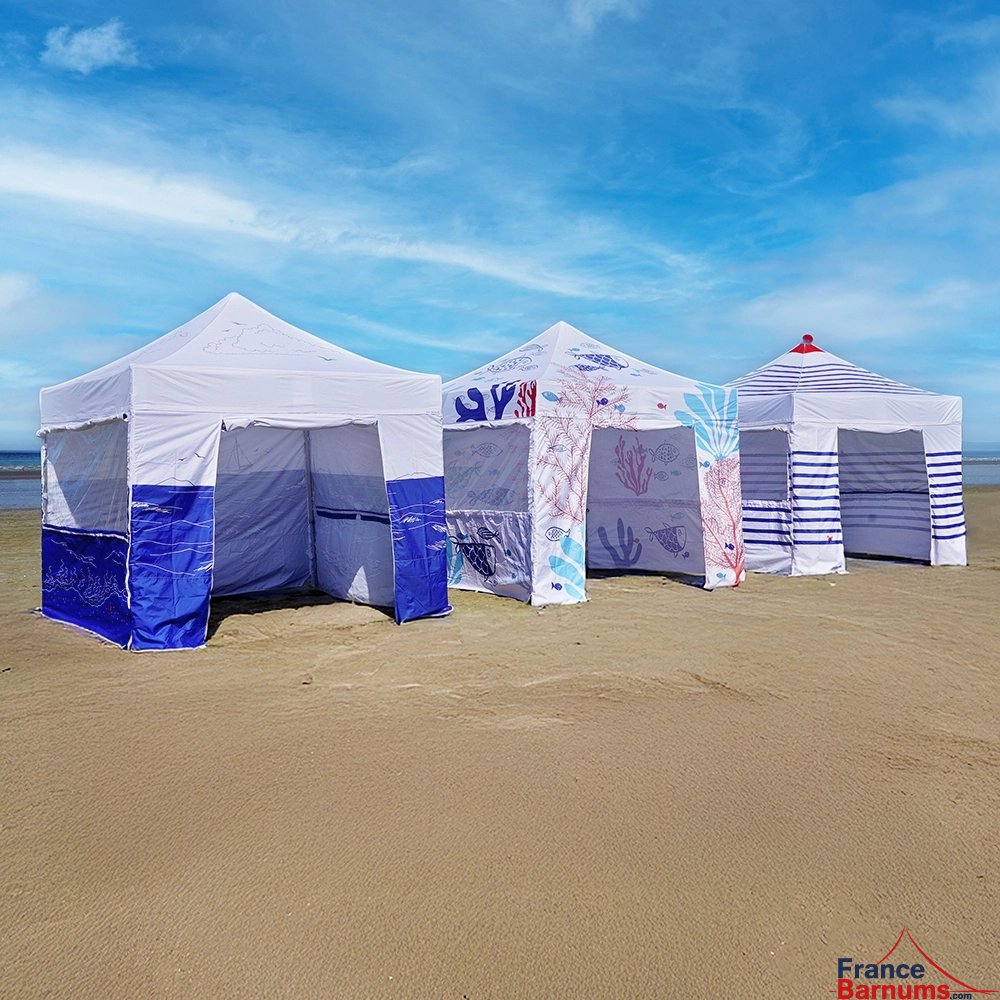 Barnum pliant imprimé - Capsule Capsule MARINIERE - 3mx3m