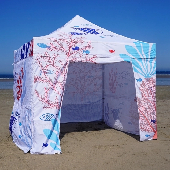 Barnum pliant imprimé - Capsule Capsule OCEAN - 3mx3m - Pack Fenêtres Special Barnum pliant imprimé - Capsule Capsule OCEAN - 3mx3m - Pack Fenêtres Special