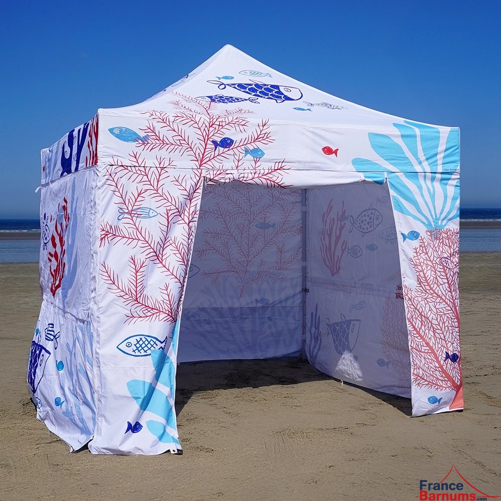 Barnum pliant imprimé - Capsule Capsule OCEAN - 3mx3m - Pack Fenêtres Special Barnum pliant imprimé - Capsule Capsule OCEAN - 3mx3m - Pack Fenêtres Special