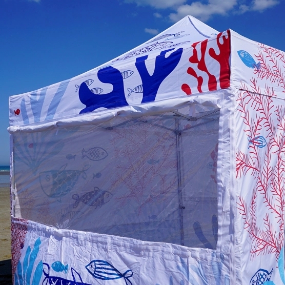 Barnum pliant imprimé - Capsule Capsule OCEAN - 3mx3m - Pack Fenêtres Special Barnum pliant imprimé - Capsule Capsule OCEAN - 3mx3m - Pack Fenêtres Special