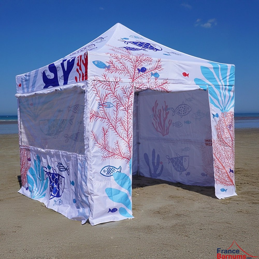 Barnum pliant imprimé - Capsule Capsule OCEAN - 3mx3m - Pack Fenêtres Special Barnum pliant imprimé - Capsule Capsule OCEAN - 3mx3m - Pack Fenêtres Special