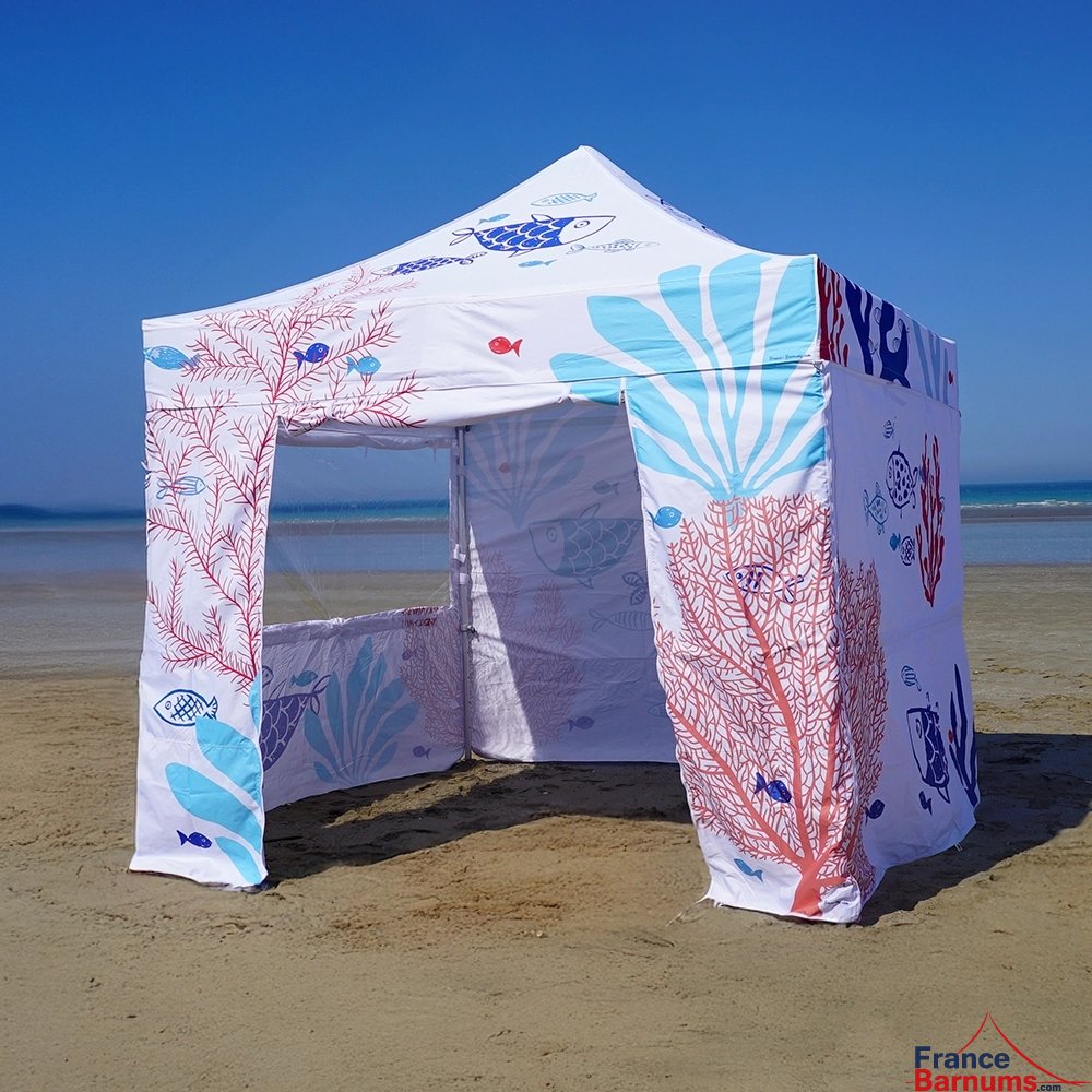 Barnum pliant imprimé - Capsule Capsule OCEAN - 3mx3m - Pack Fenêtres Special Barnum pliant imprimé - Capsule Capsule OCEAN - 3mx3m - Pack Fenêtres Special