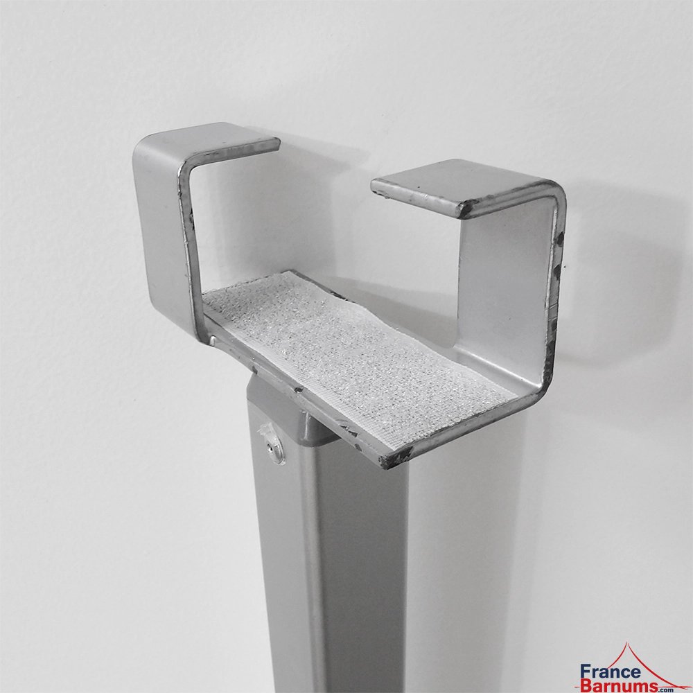 Pied de renfort central pour DEMI-MUR de 4m à 4,5m en aluminium