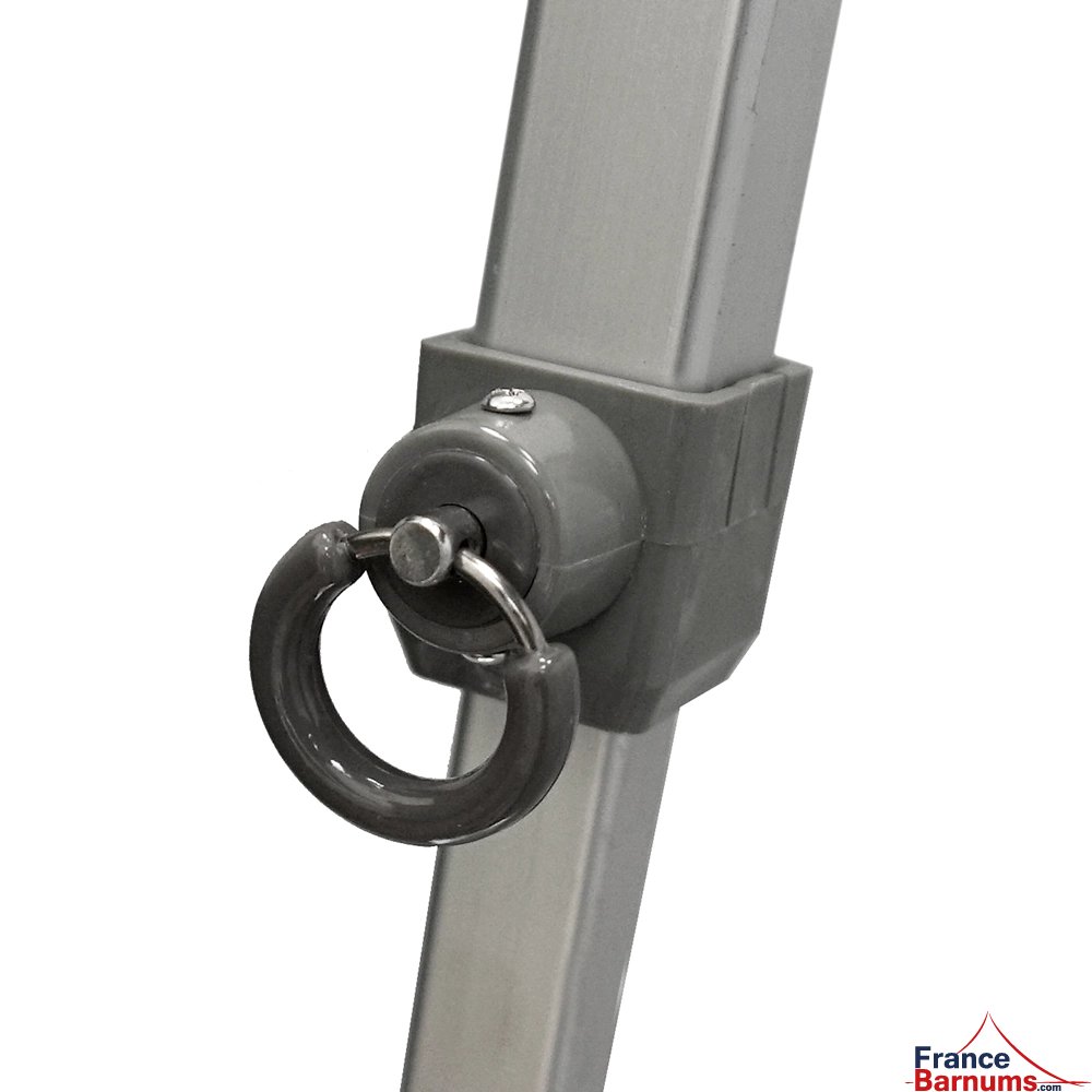 Pied de renfort central pour DEMI-MUR de 4m à 4,5m en aluminium