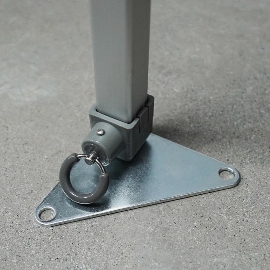 Pied de renfort central pour DEMI-MUR de 4m à 4,5m en aluminium