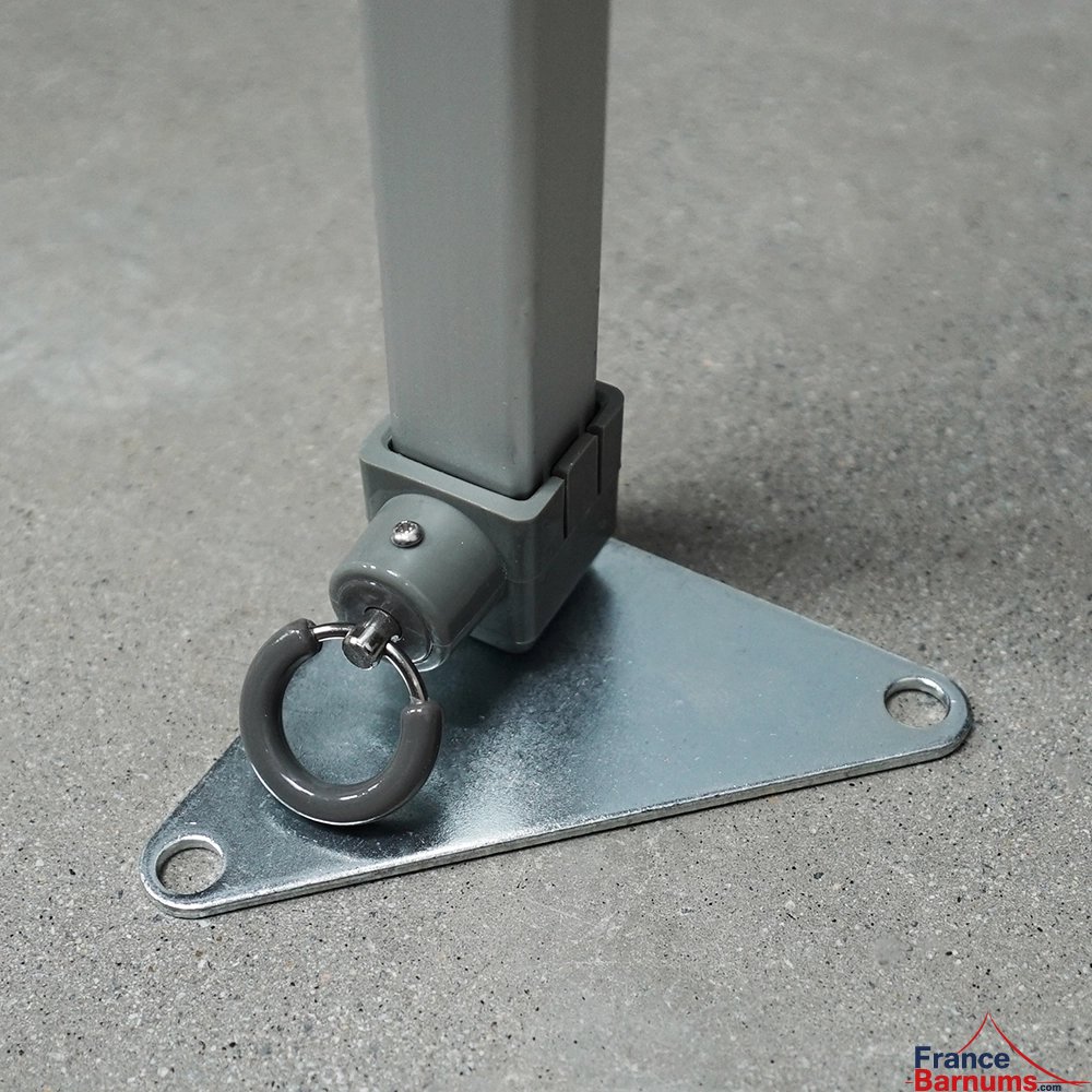 Pied de renfort central pour DEMI-MUR de 4m à 4,5m en aluminium