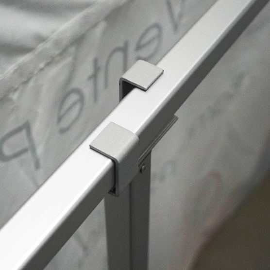 Pied de renfort central pour DEMI-MUR de 4m à 4,5m en aluminium