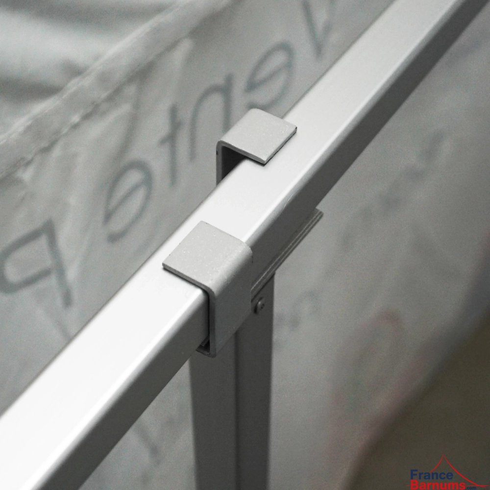 Pied de renfort central pour DEMI-MUR de 4m à 4,5m en aluminium