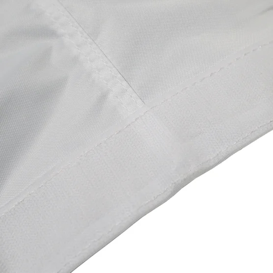 Gouttière de 3m en Polyester 380gr/m² avec double velcro pour joindre une bâche de  toit et un mur pour tente pliante