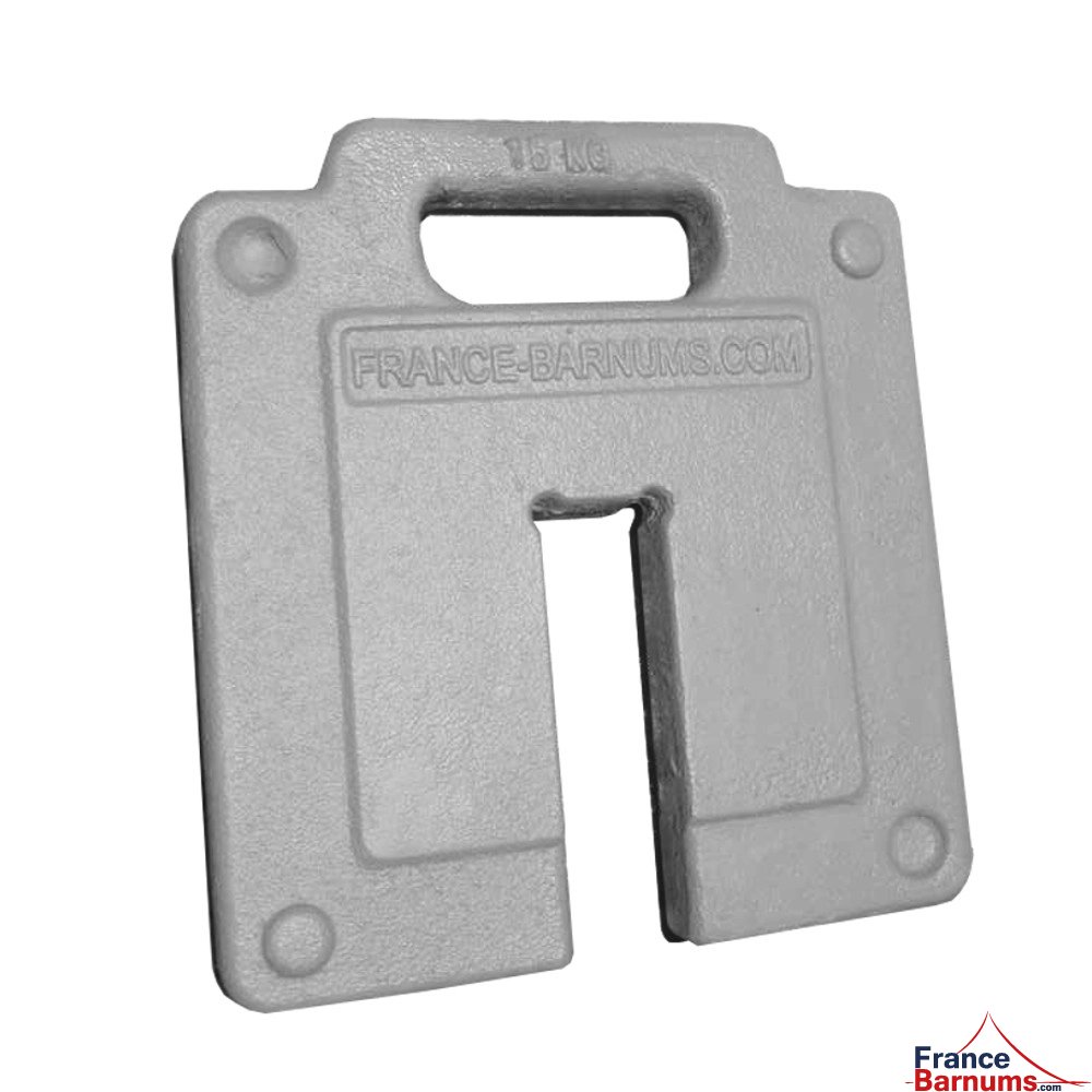 Pack de POIDS en FONTE de 15KG pour barnum pliant