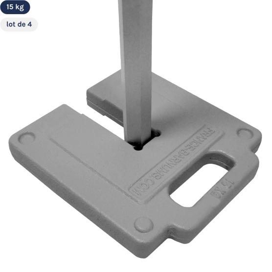 POIDS en FONTE pour barnum pliant - lot de 4 lests