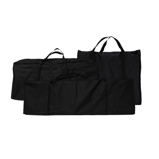 Sac de transport du présentoir comptoir métallique pliant 4m avec pieds réglables en hauteur sur 2 niveaux de 40cm Sac de transport du présentoir comptoir métallique pliant 4m avec pieds réglables en hauteur sur 2 niveaux de 40cm