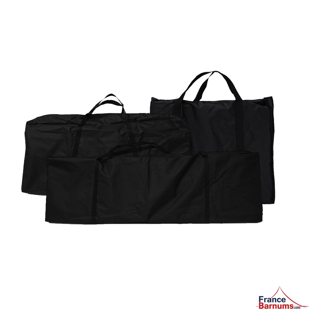 Sac de transport du présentoir comptoir métallique pliant 4m avec pieds réglables en hauteur sur 2 niveaux de 40cm Sac de transport du présentoir comptoir métallique pliant 4m avec pieds réglables en hauteur sur 2 niveaux de 40cm