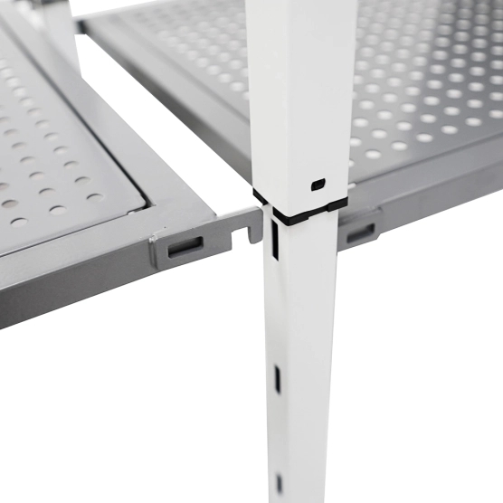 Encoches de présentoir comptoir métallique pliant 3m