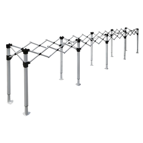 structure pliante de la table comptoir de 4m sur 2 niveaux de 40cm et ses 10 pieds structure pliante de la table comptoir de 4m sur 2 niveaux de 40cm et ses 10 pieds