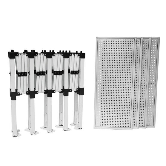 comptoir présentoir à pieds télescopiques et plateaux amovibles comptoir présentoir à pieds télescopiques et plateaux amovibles