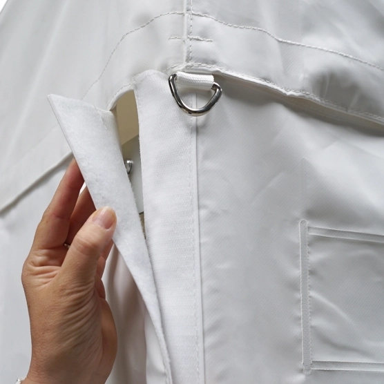 Anneau de haubanage pour un alu Pro 55 norme M2 3x3m blanc avec côtés Anneau de haubanage pour un alu Pro 55 norme M2 3x3m blanc avec côtés