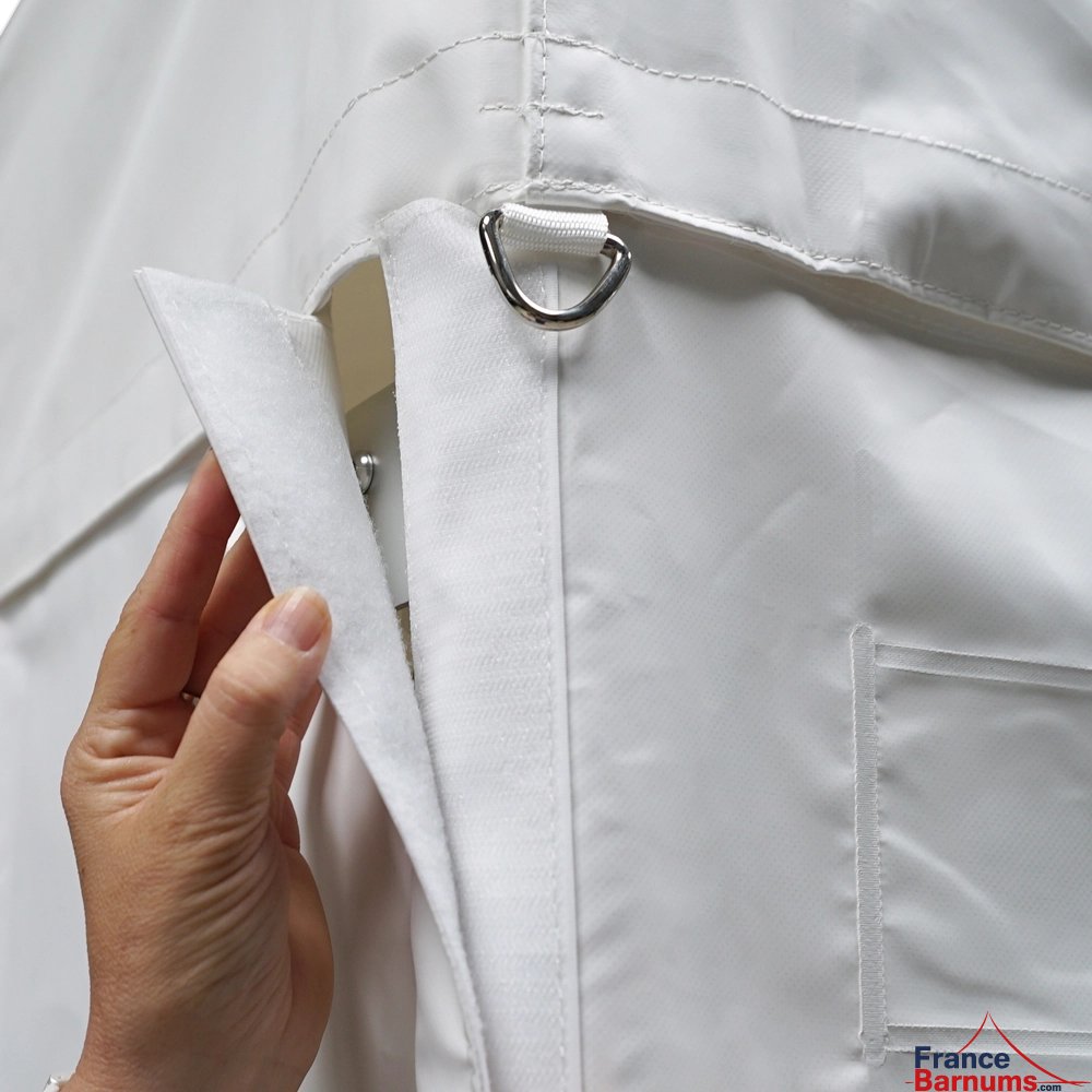 Anneau de haubanage pour un alu Pro 55 norme M2 3x3m blanc avec côtés Anneau de haubanage pour un alu Pro 55 norme M2 3x3m blanc avec côtés