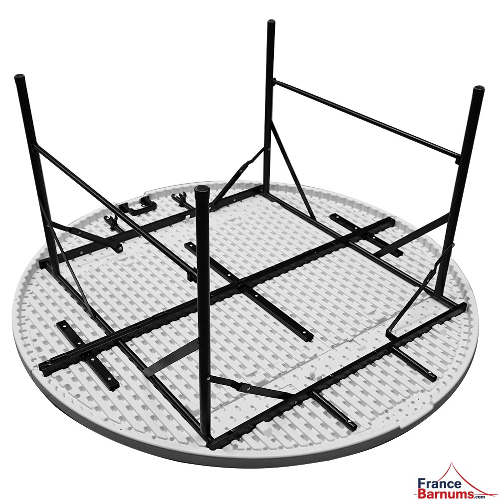 Table ronde blanche pliante Table ronde blanche pliante