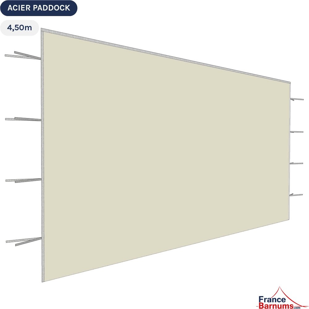 Paroi de 4,5m Pleine beige - Toile oxford 290gr/m²