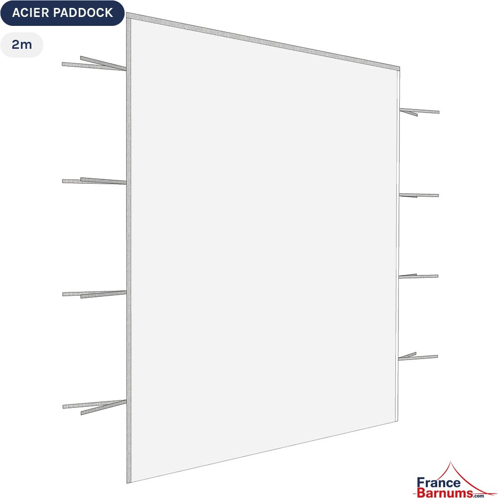 Paroi de 2m Pleine blanche - Toile oxford 290gr/m² Paroi de 2m Pleine blanche - Toile oxford 290gr/m²