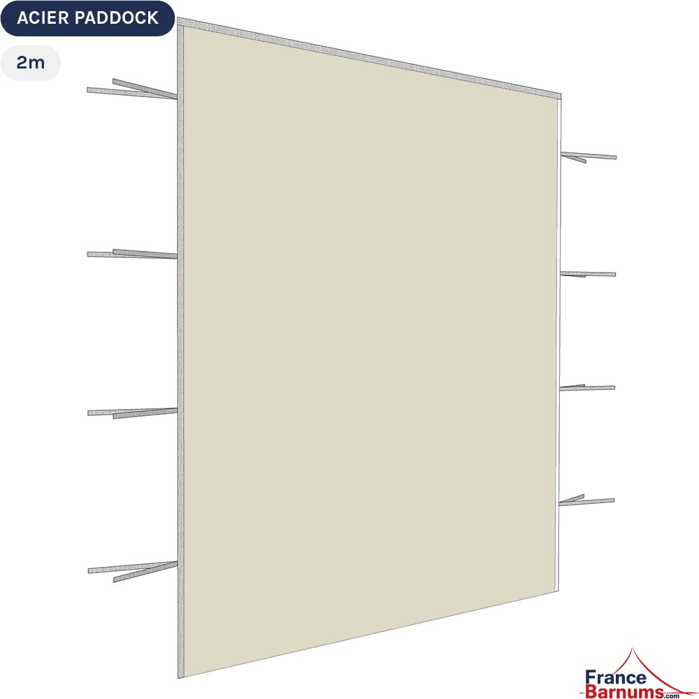 Paroi de 2m Pleine beige - Toile oxford 290gr/m² Paroi de 2m Pleine beige - Toile oxford 290gr/m²