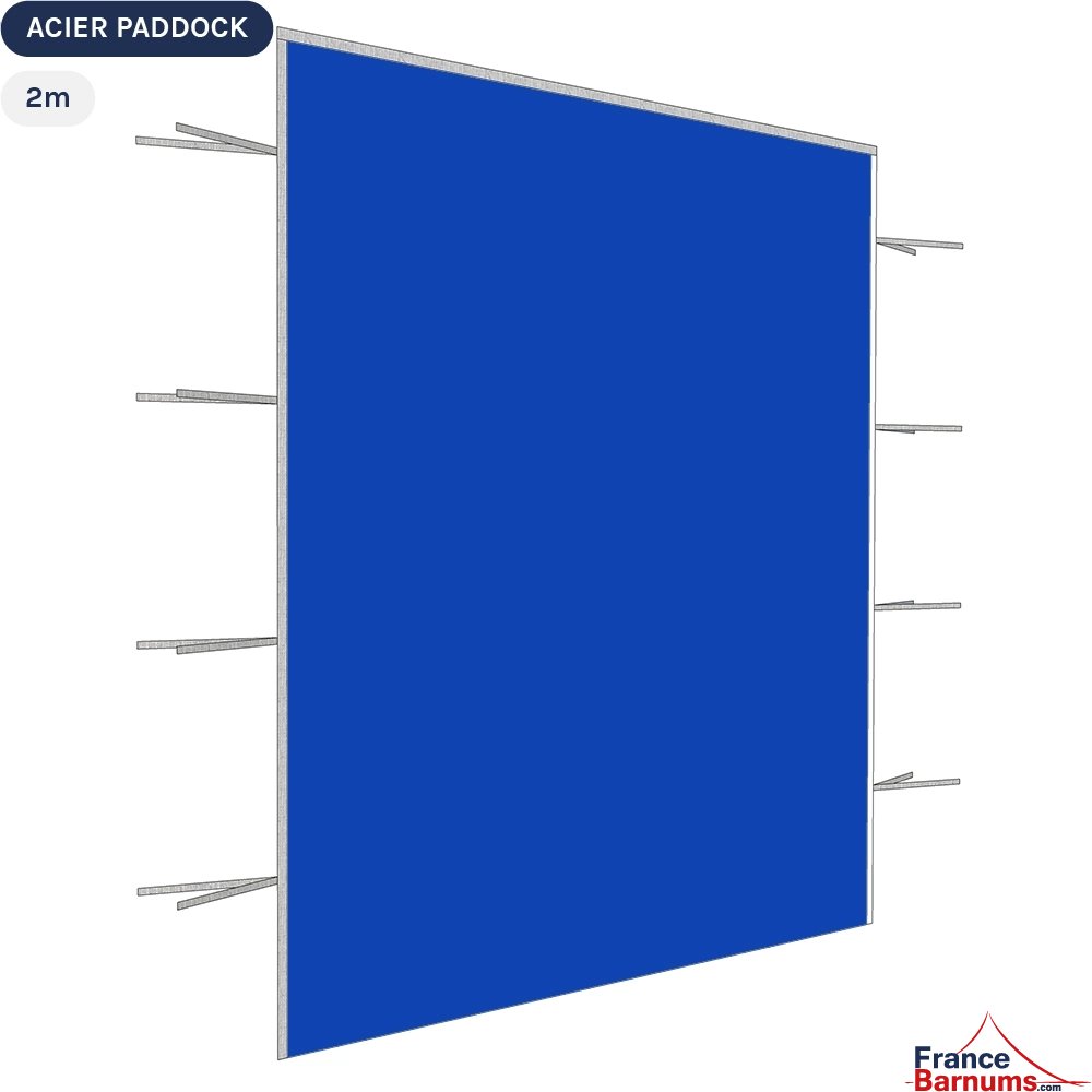 Paroi de 2m Pleine bleue - Toile oxford 290gr/m² Paroi de 2m Pleine bleue - Toile oxford 290gr/m²