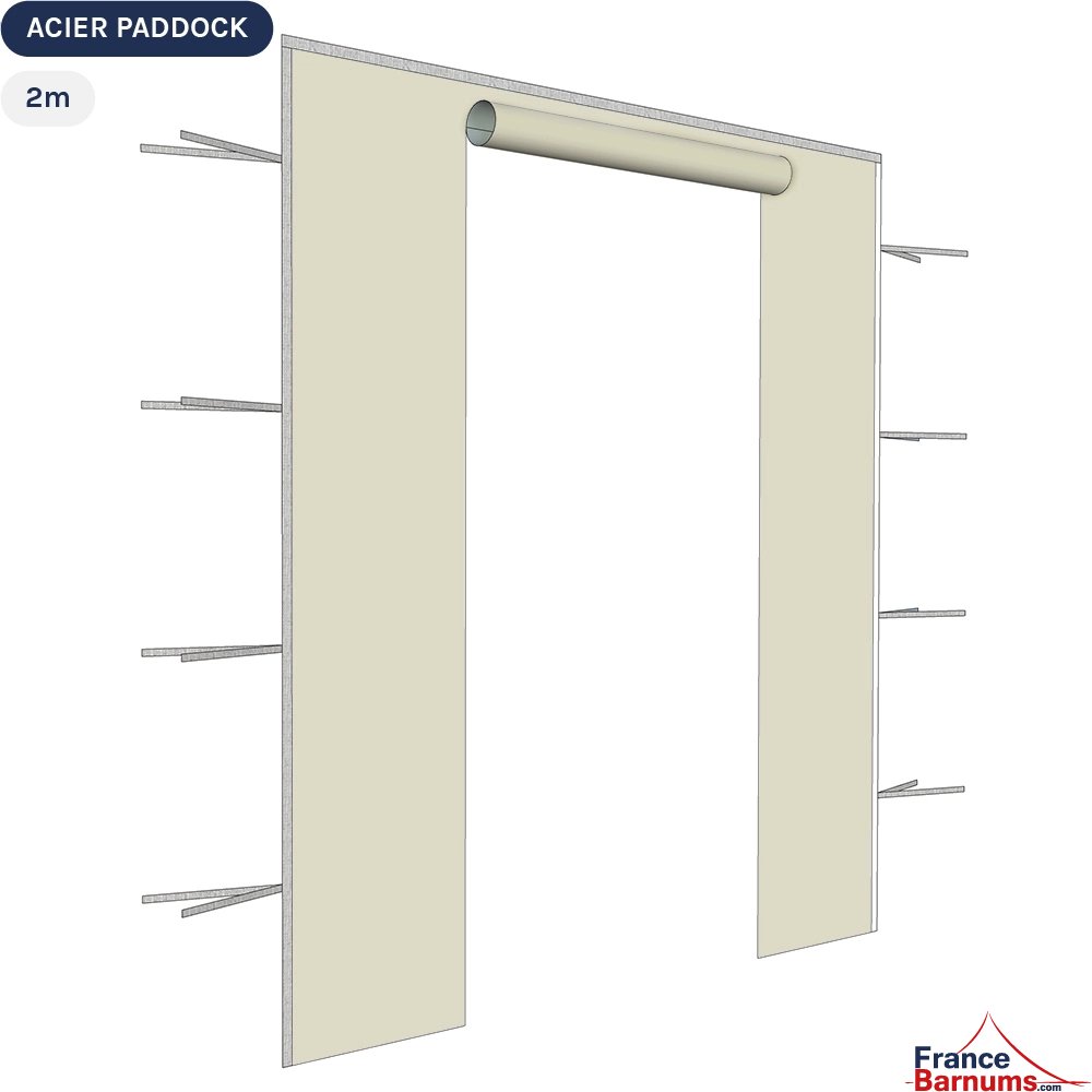 Paroi de 2m Porte beige - Toile oxford 290gr/m² Paroi de 2m Porte beige - Toile oxford 290gr/m²