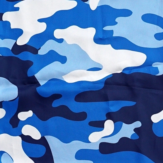 Bâche Polyester de couleur CAMOUFLAGE BLEU 380g/m2