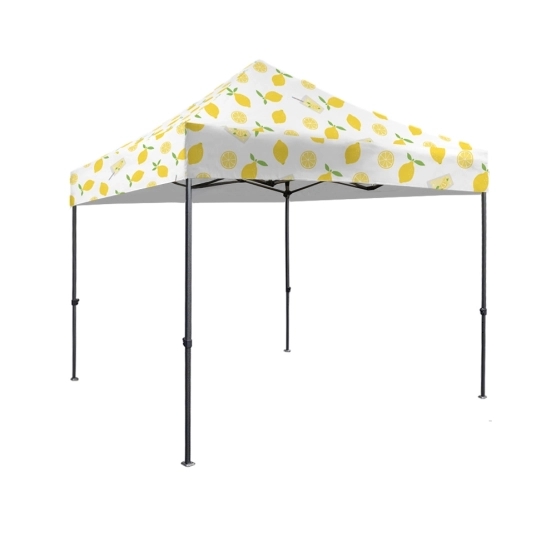 Impressions sur toits de barnums pliants Collection CAPSULE été 2024 - Série CITRON - Acier Paddock