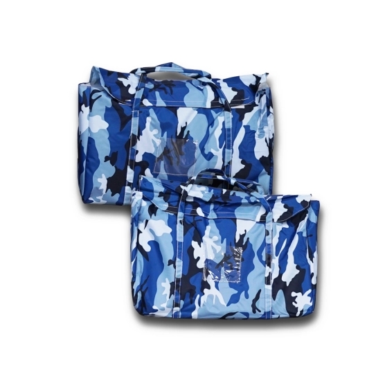 Sacs de rangement pour tente pliante maritime - Stand Acier Premium M2 3x3m camouflage bleu + Pack coté 380gr/m²