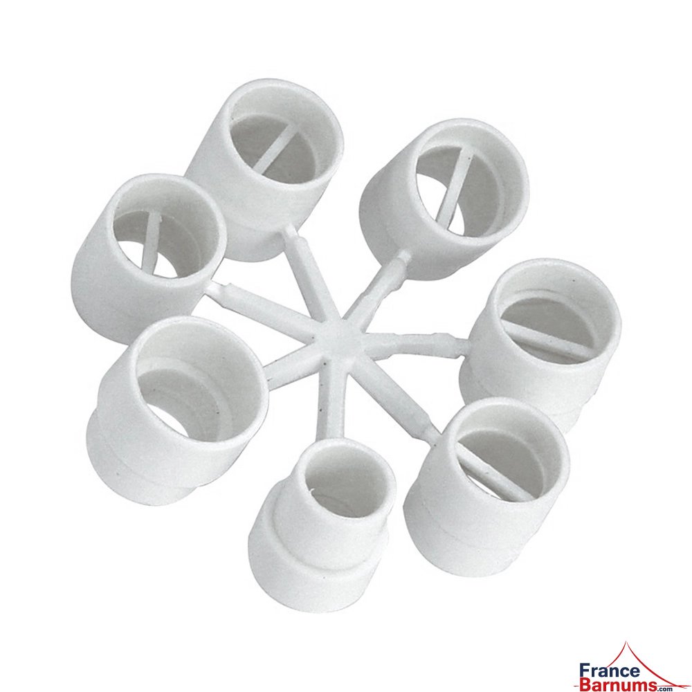 7 embouts adaptateurs fournis pour utiliser votre pompe double moteur