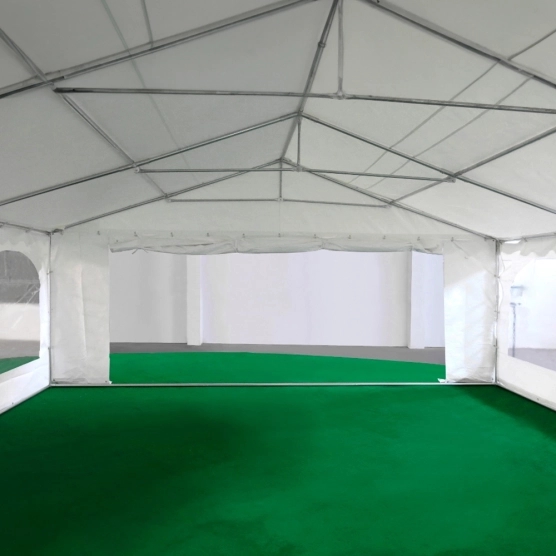 Tente de réception 7x15m grande porte ouverte