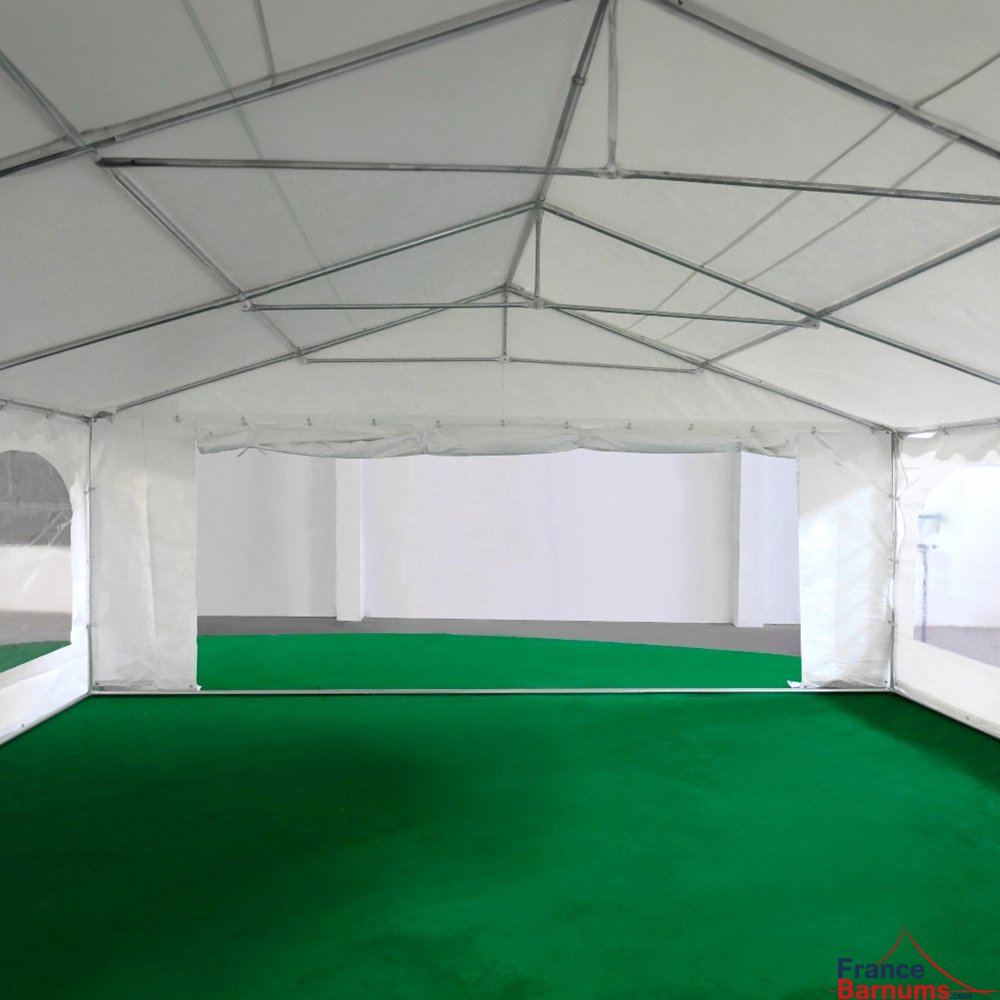 Tente de réception 7x15m grande porte ouverte