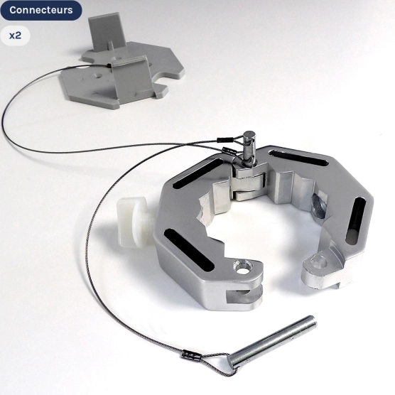 x2 Connecteurs 45 pour pack complet tente pliante buvette