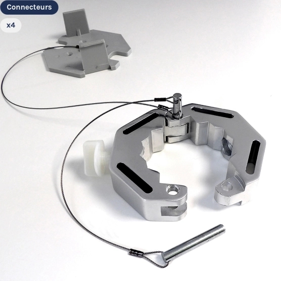 Connecteurs 45 pour pack tente pliante buvette 4x4m