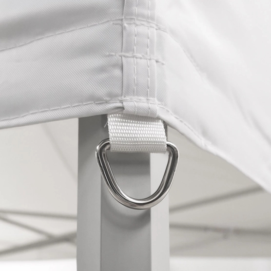 Solides anneaux de haubanage Inox barnum pliant pro alu 3m x 3m