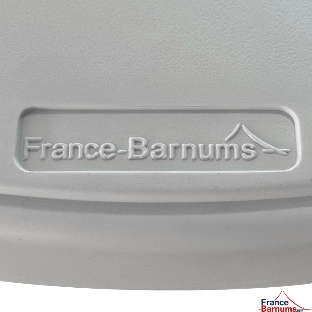 chaise mange debout pliante blanc logo