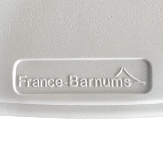 table ronde pliante blanche logo