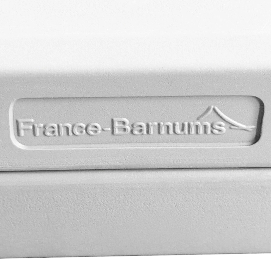banc pliant blanc logo