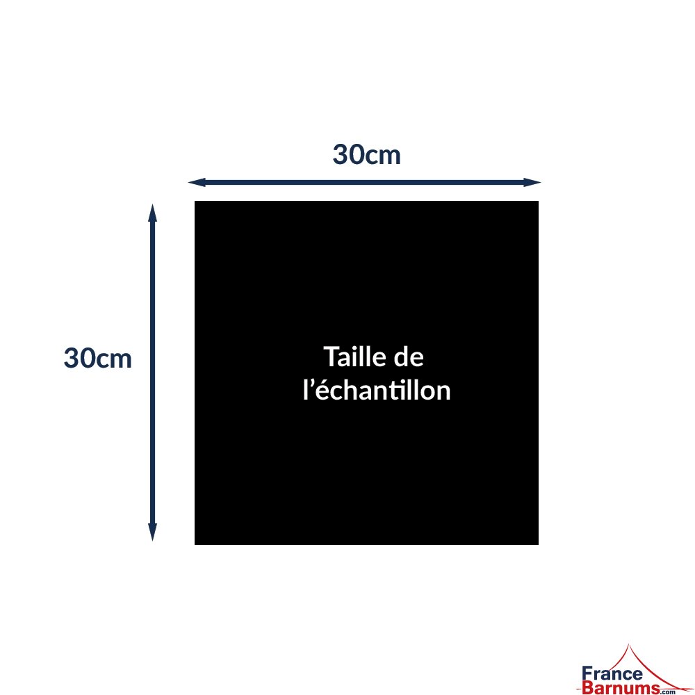dimensions de l'échantillon 30x30cm