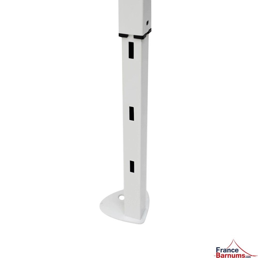 pied de présentoir comptoir métallique pliant de 2m