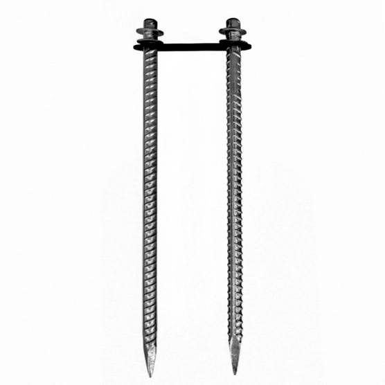 Double fixation pour tente étoile