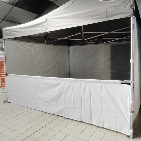 Demi-paroi en 380gr/m2 de 3m pour barnum pliant