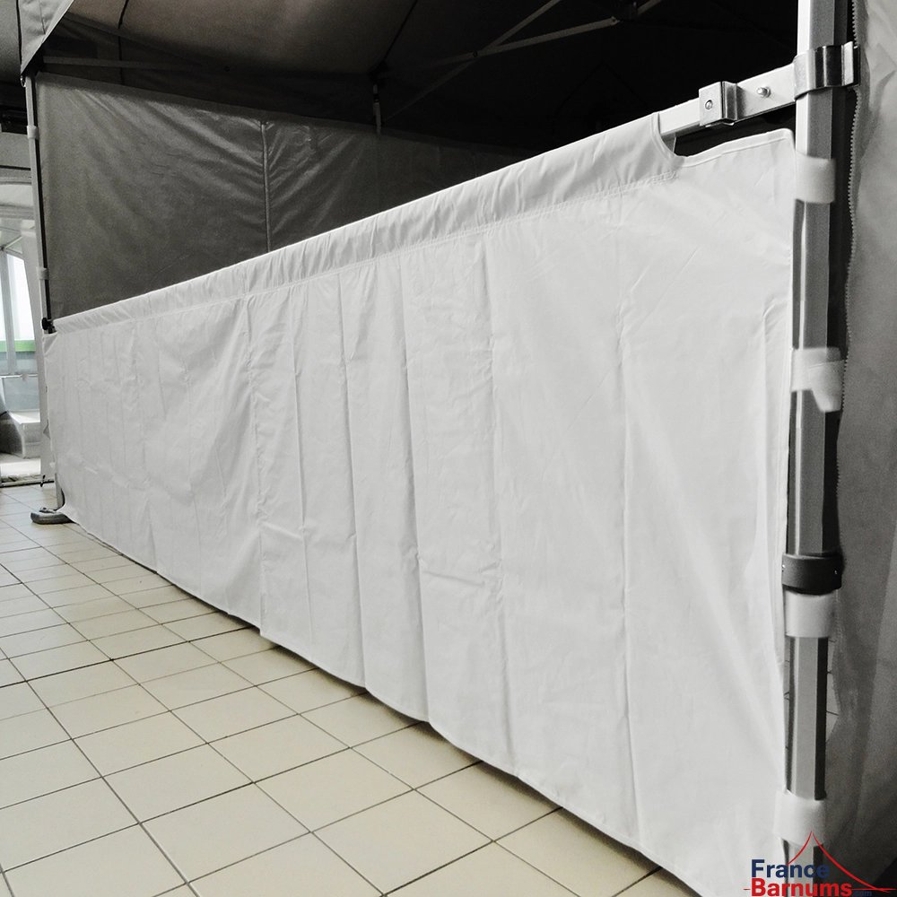 Demi-paroi en 380gr/m2 de 3m pour barnum pliant
