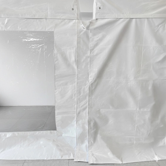 Raccord entre tentes pliantes en PVC 580g/m² avec attaches velcro