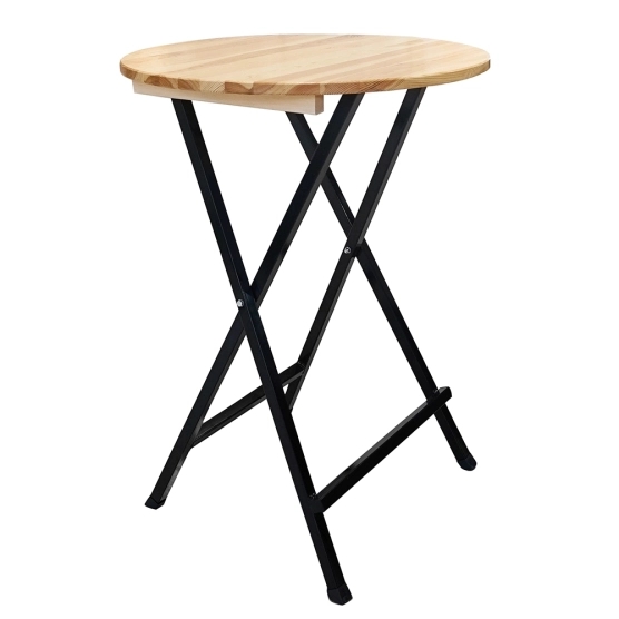 Mange debout brasserie en bois et acier de 78cm de diamètre