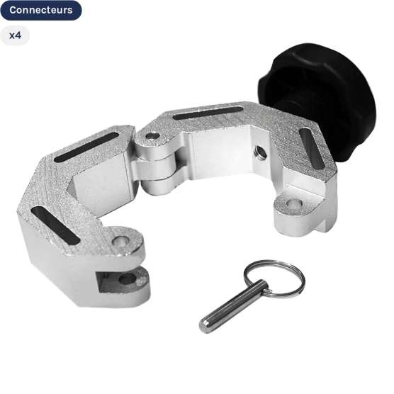 Connecteur 55 pour pack complet tente pliante buvette Alu Pro 55 Prestige