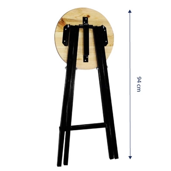 Ces tabourets hauts de bistrot en bois se plient en un instant