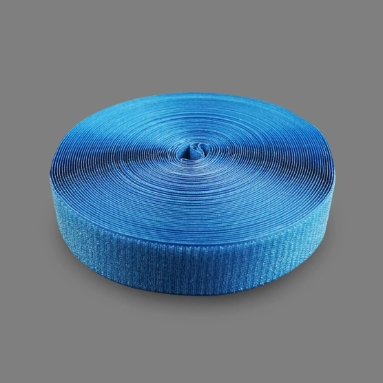 Rouleau de velcro de 2,5m pour bâche de barnum pliant - Côté "Crochets" Bleu
